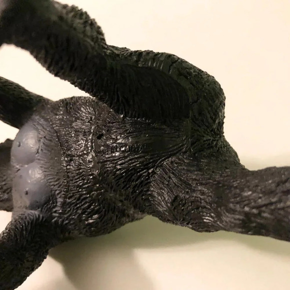 Chimpanzee Eating Banana Figure Animal Monkey 7.5  Inch Long Toy - Picture 8 of 12